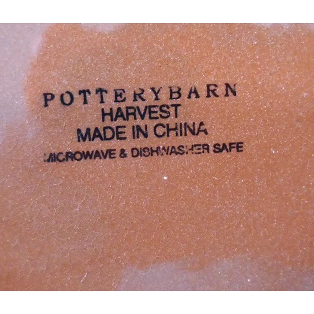 Pottery Barn 4 Harvest Gold 8 1/2